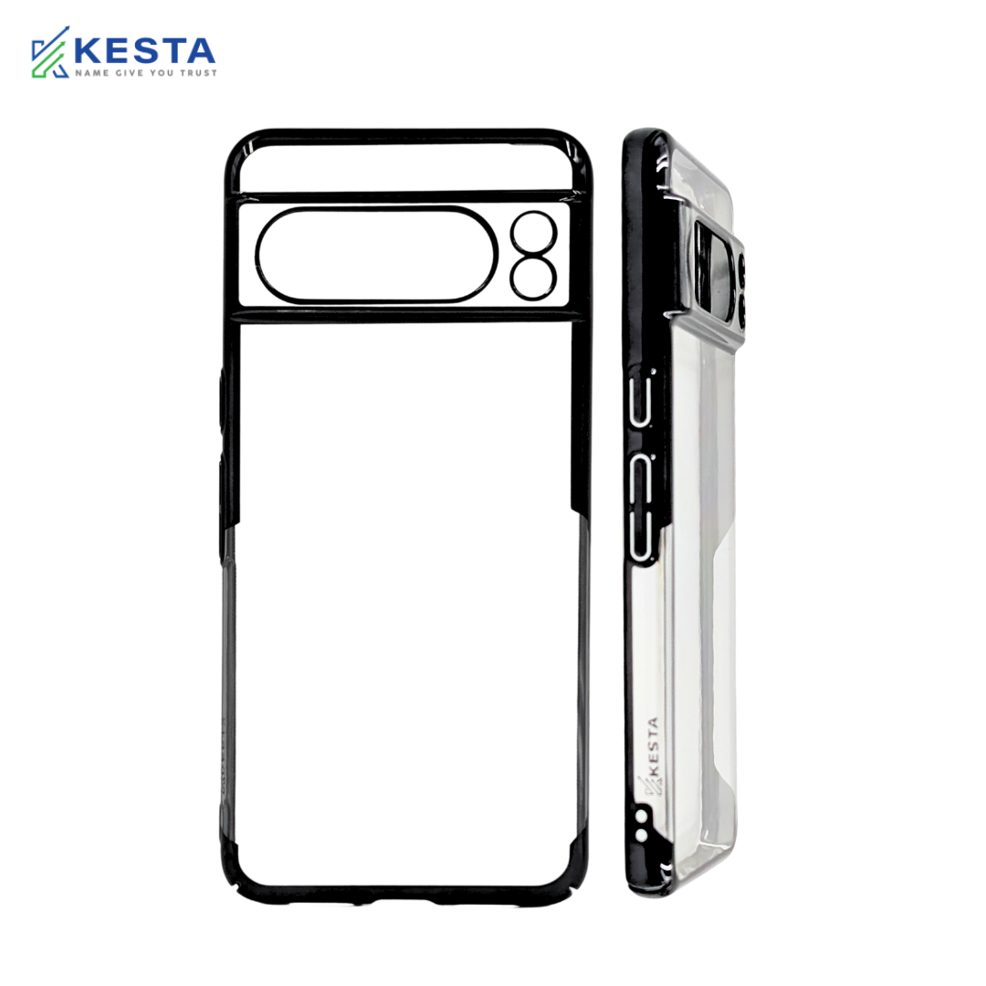 Google Pixel 8 Pro Cover - Noble Black Transparent Case (Eco-Friendly & Durable)